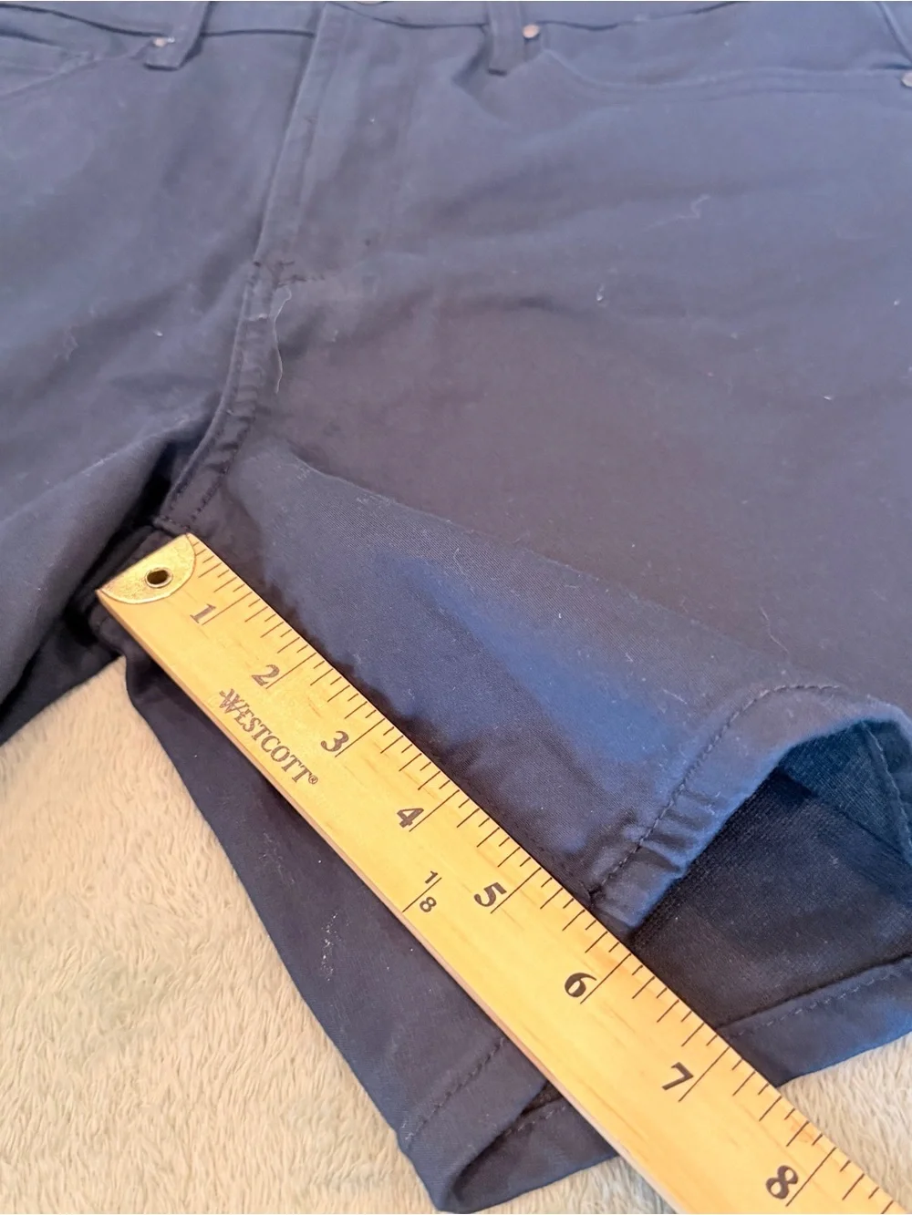 Caliville Men’s Navy Blue Stretch Chino Shorts Size M 32 Casual